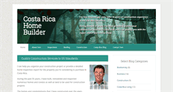 Desktop Screenshot of costaricahomebuilder.com